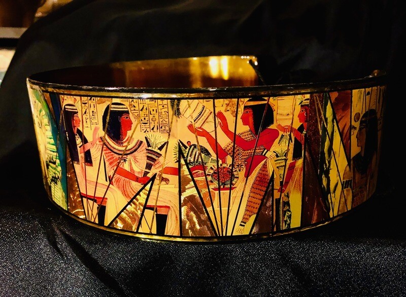 Ancient Egyptian Wrap Around Belt-in Brass