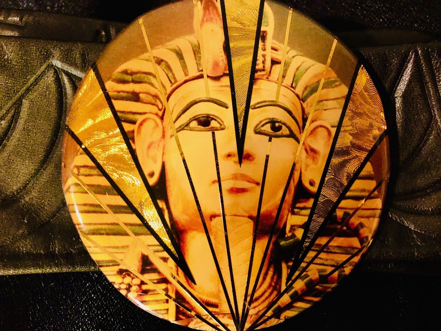 Egyptian King Tut slide belt buckle