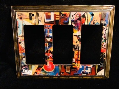 Picasso Kandinsky Musicians Rocker Plate