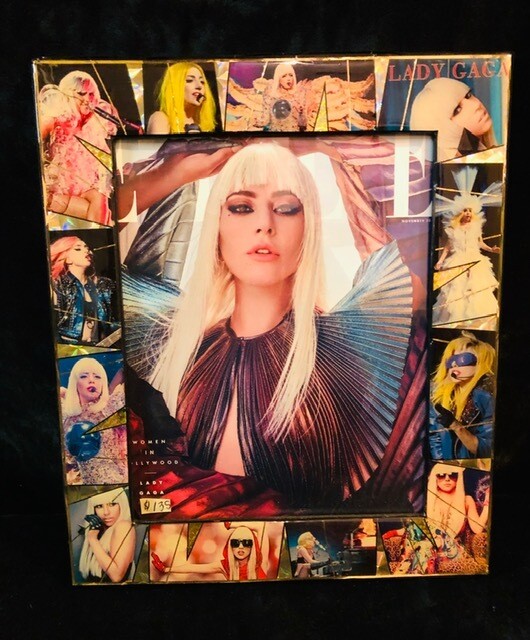 Large Rock & Roll Lady Gaga Frame 12x24