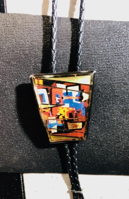 Picasso-Dali Modern Bolo Tie