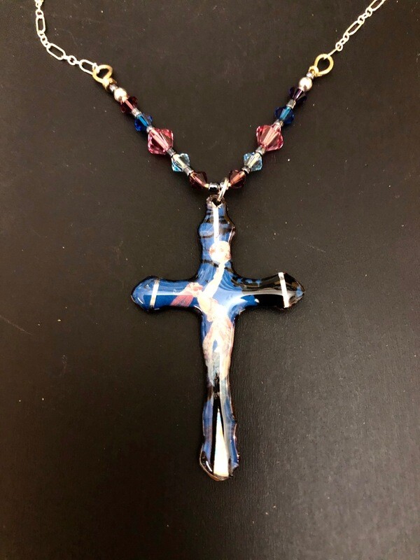 Art Deco Erte Silver Necklace