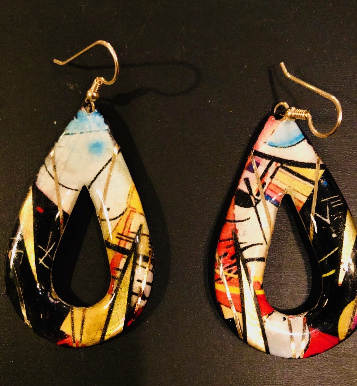 Art Kndinsky Tear Drop Oval​

​Graphics on metal art history Paintings

​