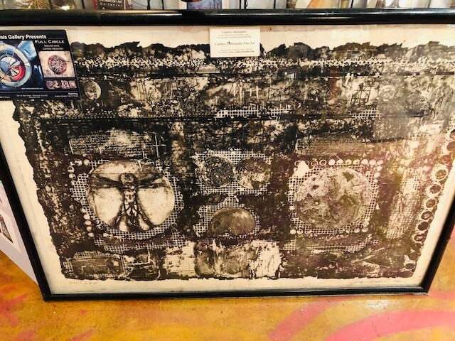 Black & White Large Etching by Candace Alexander of Louisiana