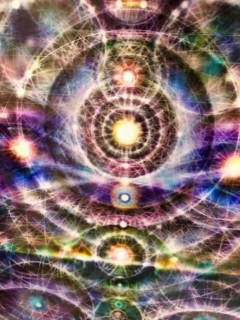 Spiral Psychedelic Cosmic Airbrush Posters by John Sosnowsky of Maryland