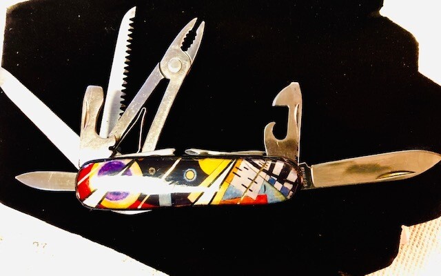 Swiss Army Knife converted to Kandinsky /Dali -JTC