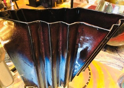 Accordion Multi -form ceramic vase Charlie Nalle