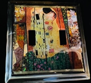 Gustav Klimt; Freda Kahlo; Art Nouveau Double Toggle switchplate Gustav Klimt; Freda Kahlo; Art Nouveau Double Toggle switchplate