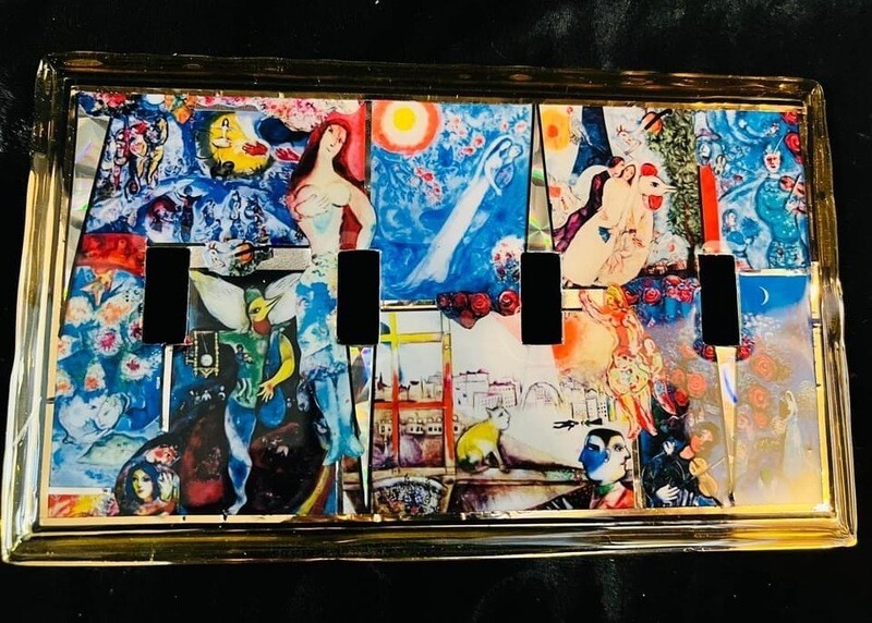 Chagal & Van Gogh Graphics Mixture in Toggle or rocker