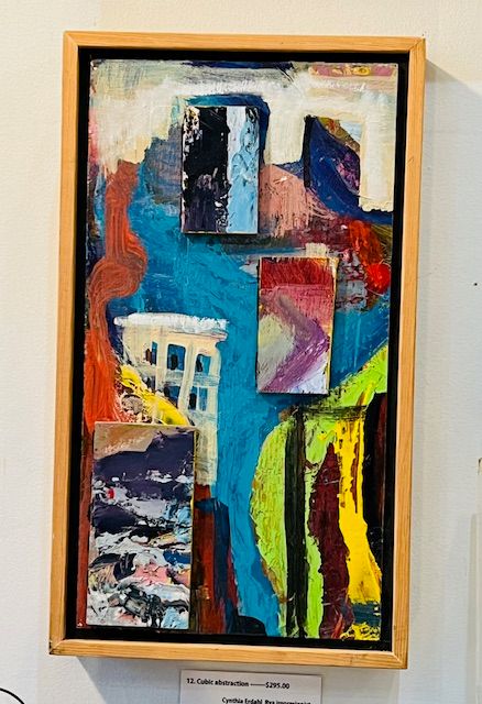 Abstracts modern Cubes Painting- Cynthia Erdahl