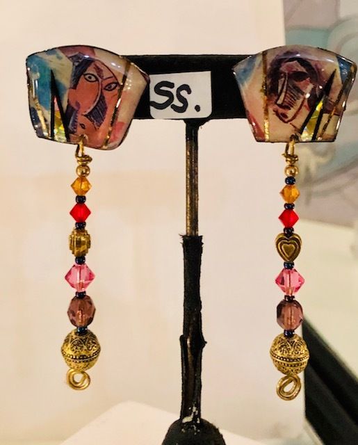 Art history & Crystal Beads dangles