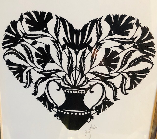 SOLD ! Hand Cut Paper By Jupi Das of India SOLD ! Hand Cut Paper By Jupi Das of India