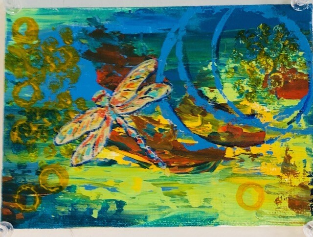 SOLD!! Expressionist wild life paintings by Debbie Talman