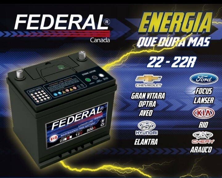 Bateria 800 Amp. Borne izquierdo
