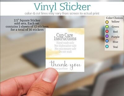 Cup Care Stickers