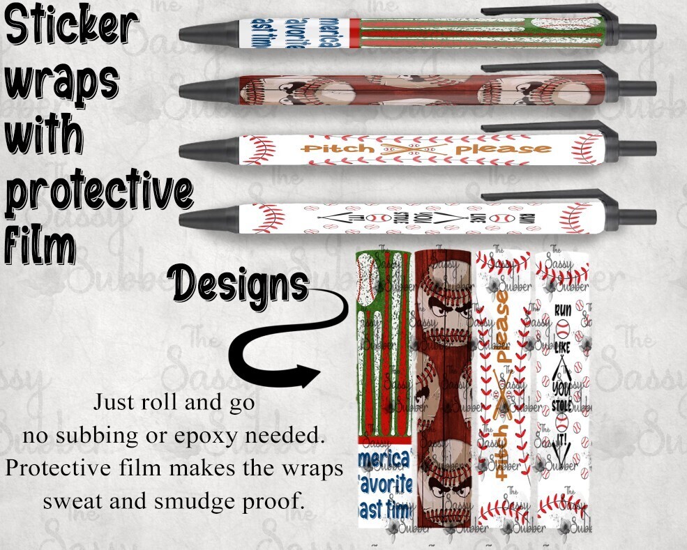 Softball or Baseball Pen Wraps