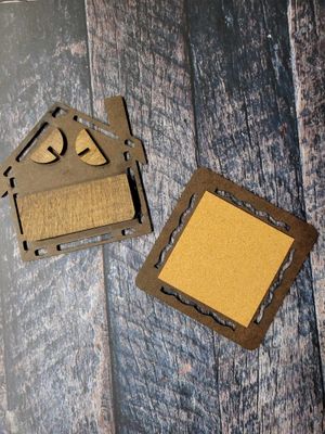 House or Square Sublimation MDF Blanket Tag/ Trivet? Shelf Sitter