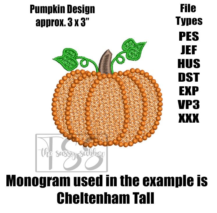 Pumpkin 3 x 3&quot;