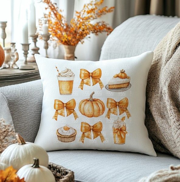 Fall and Pumpkin Coquette Bow