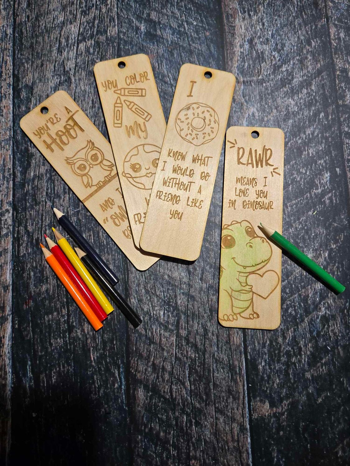 Valentine Book Marks Set of 4 SVG and PDF