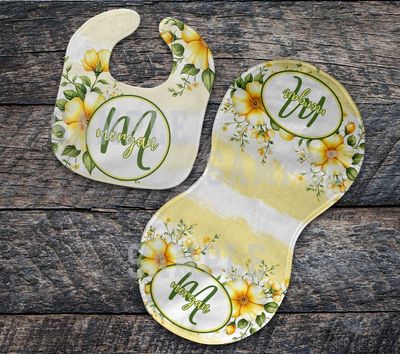 Baby Bib and Burp Bundle Mixed Bundle