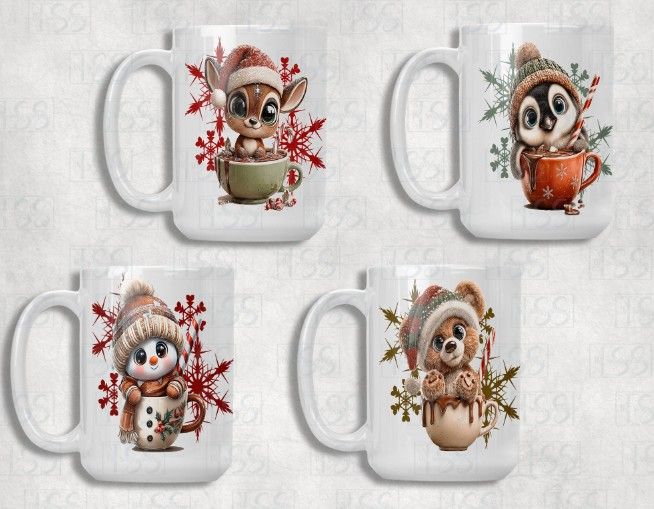 Holiday Hot Cocca Mugs