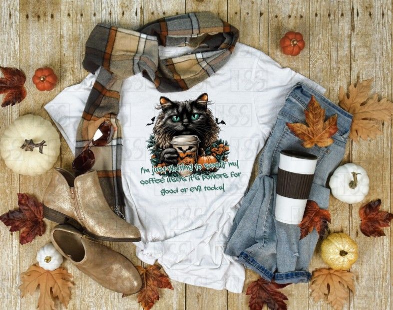 Coffee for Good Or Evil  Sublimation Design