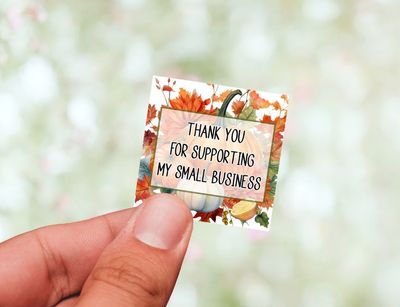 Fall Thank You Stickers
