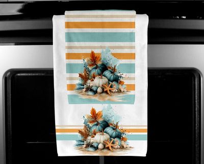 Fall Beach Vibes towel set Digital Design