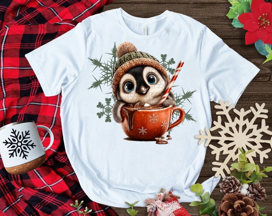 Hot Cocoa Animal Collection  For DTF or Sublimation