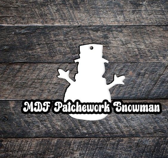 MDF Patchwork Snowman 5 pack