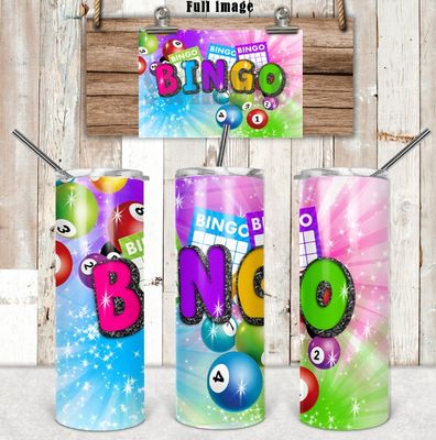 Bingo Design in both 16 ounce and 20 ounce light and dark