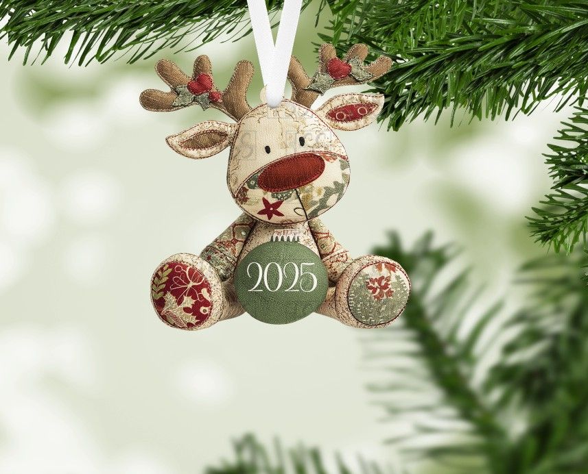 Patchwork  Reindeer Ornament Sublimation and Laser File