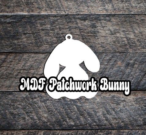 MDF Patchwork Bunny 5 pack