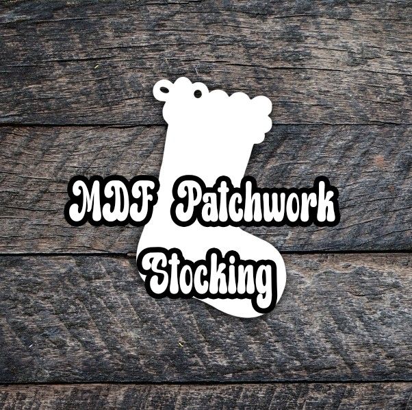 MDF Patchwork  Stocking  5 pack
