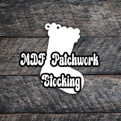 MDF Patchwork  Stocking  5 pack
