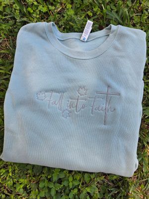 Fall into Faith Embroidery Digital Design
