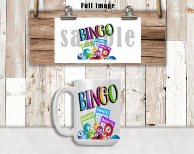 Bingo Coffee Mug Digital Designs