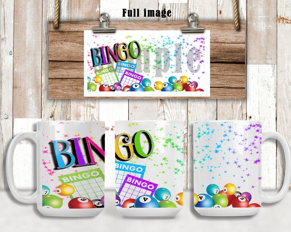 Bingo Coffee Mug Digital Designs