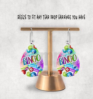 Bingo Earring Digital File