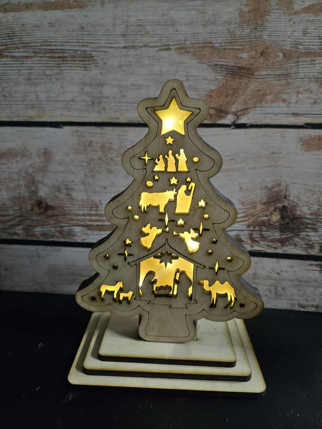 Christmas tree light Stand Digital File