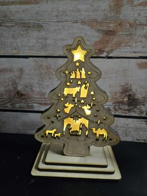 Christmas tree light Stand Digital File