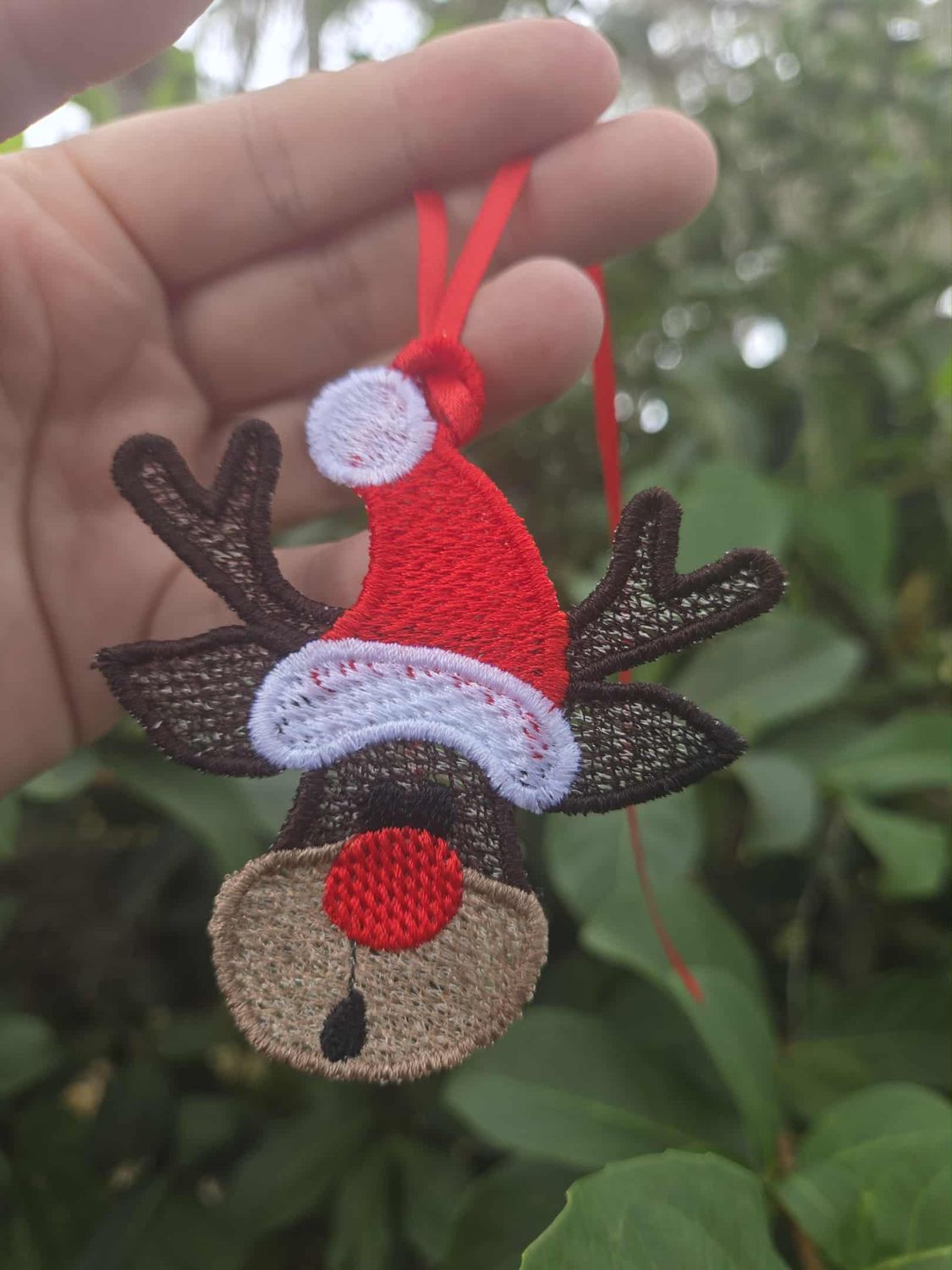 FSL  Reindeer Ornament  Digital File