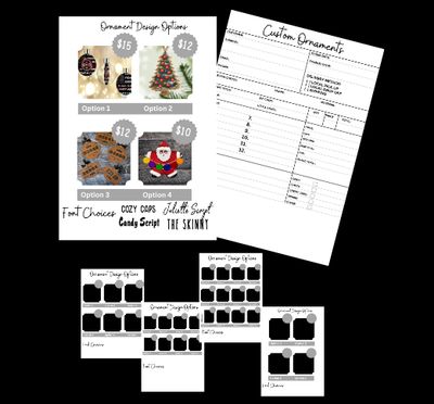Free  Ornament order form template PNG