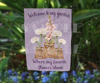 Birth Month Flowers Sublimation Design