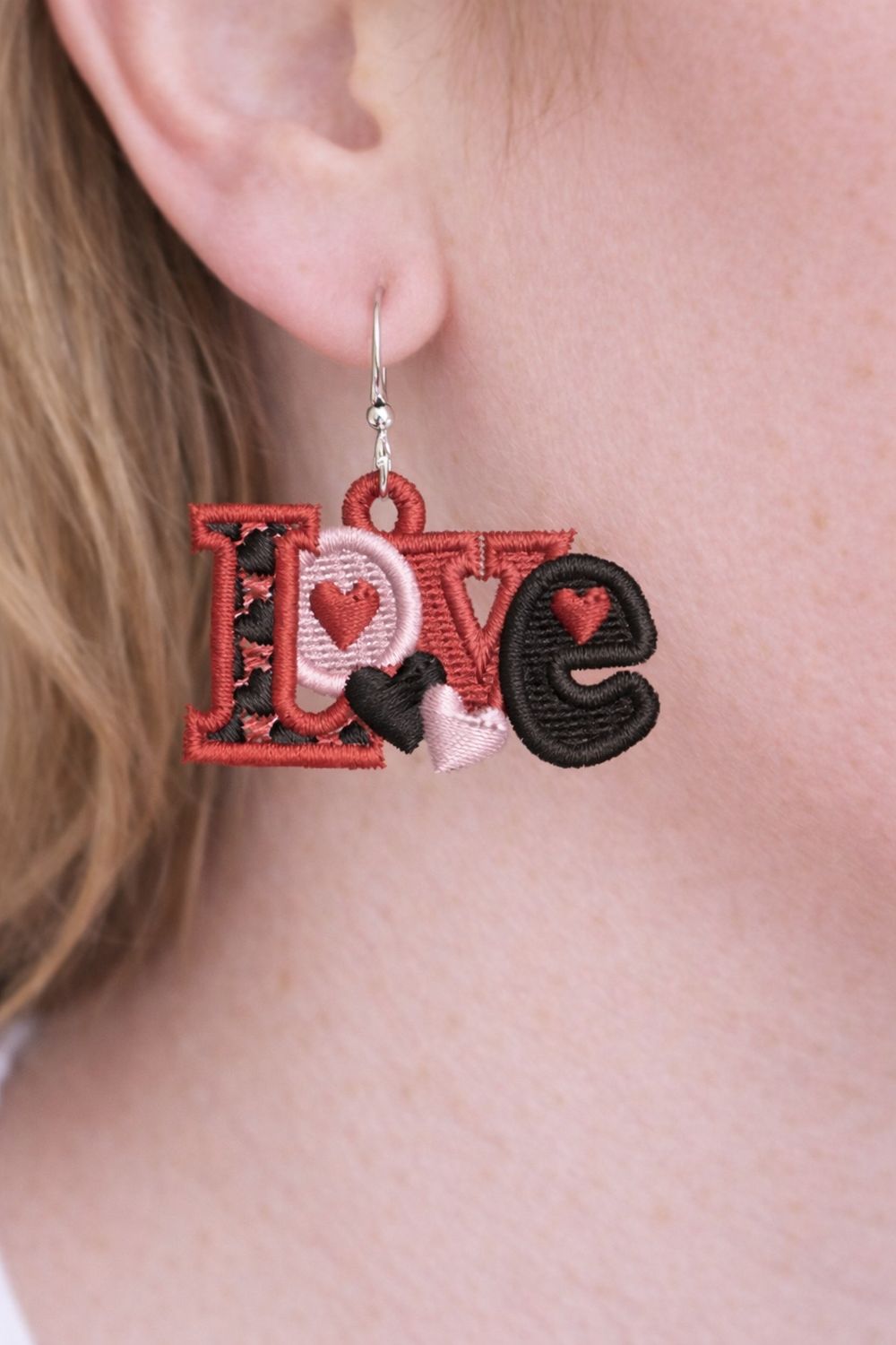 FSL Love Earrings Digital File