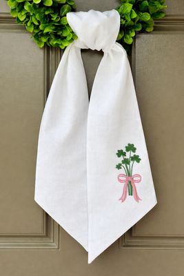 Shamrock Bouquet Wreath Sashes