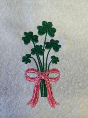 Shamrock Bouquet Wreath Sashes