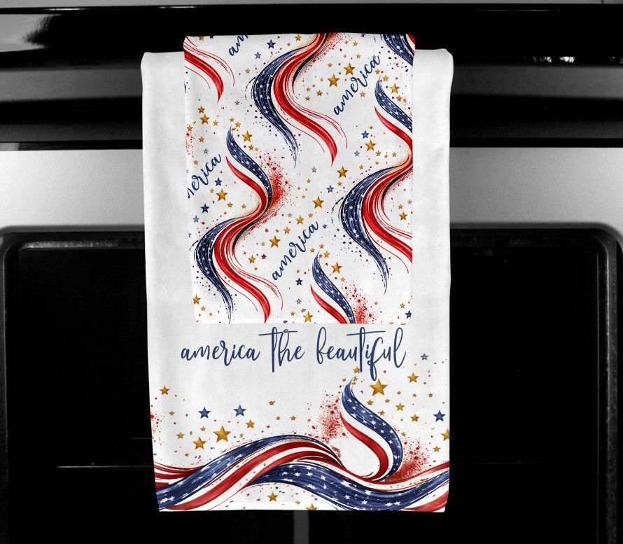 250 Birthday of America Towel set  Digital Design