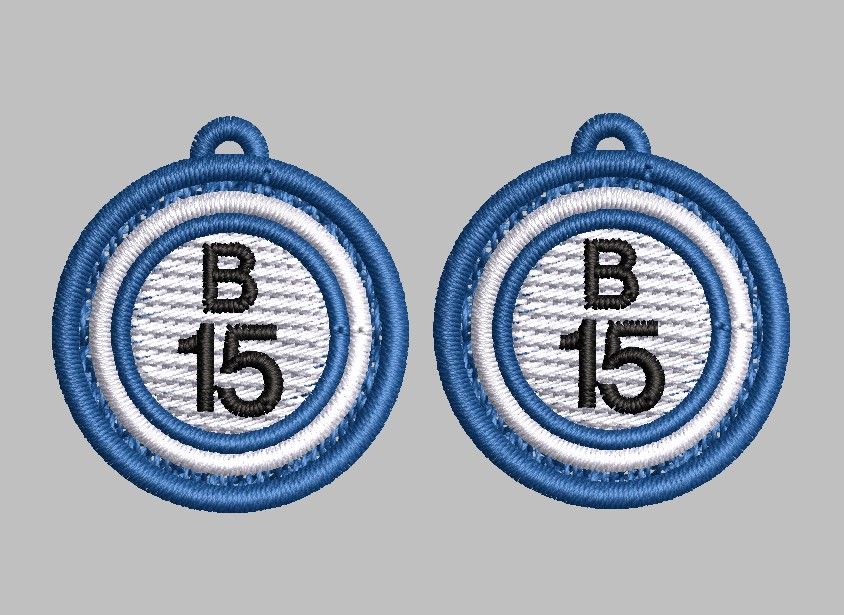 Bingo Ball earrings